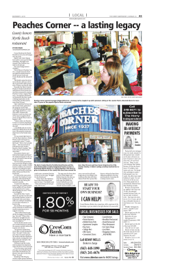 Peaches Corner -- a lasting legacy