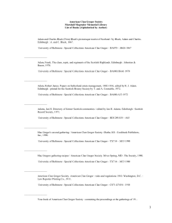 American Clan Gregor Society Marshall Magruder