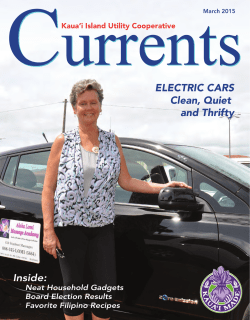 ELECTRIC CARS Clean, Quiet and Thrifty