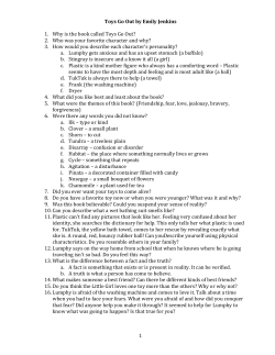 Toys Go Out by Emily Jenkins