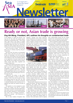 Ready or not, Asian trade is growing