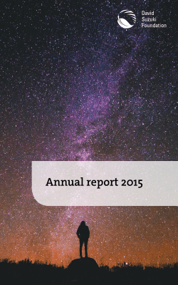 Annual-Report-2015 - David Suzuki Foundation