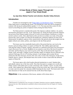 A Case Study of Heian Japan Through Art