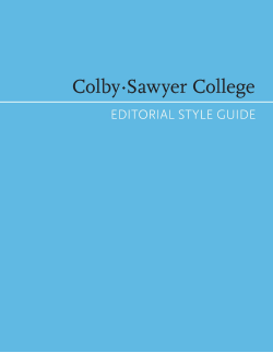Style Guide - Colby