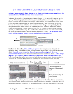 2-4: Stress Concentration Caused by Sudden Change in Form