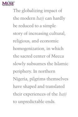 "Pilgrimage, Power, and Identity: The Role of the Hajj in the
