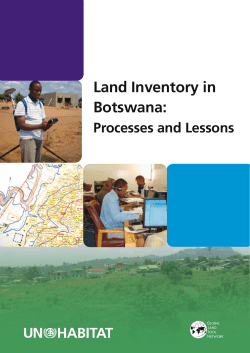 Land Inventory in Botswana