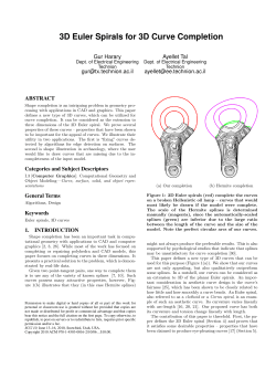 3D Euler Spirals for 3D Curve Completion - Technion