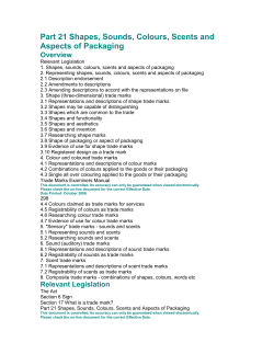 Part 21 Shapes, Sounds, Colours, Scents and