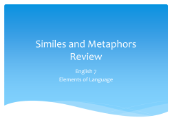 Similes and Metaphors Review