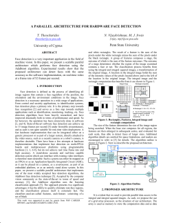 A PARALLEL ARCHITECTURE FOR HARDWARE FACE