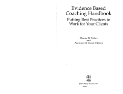 Evidence Based Coaching Handbook