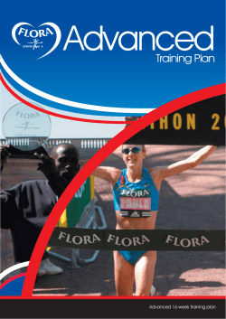 Marathon training plan