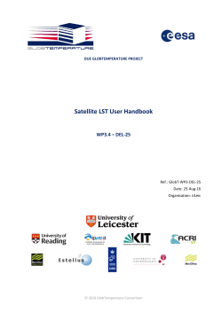 Satellite LST User Handbook