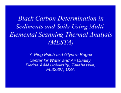 Black Carbon Determination in Sediments and Soils Using Multi