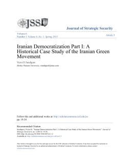A Historical Case Study of the Iranian Green Movement