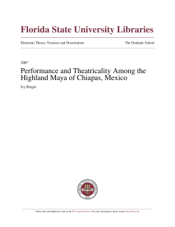 performance and theatricality among the highland maya