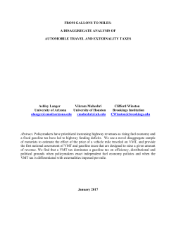 From Gallons to Miles: A Disaggregate Analysis of Automobile