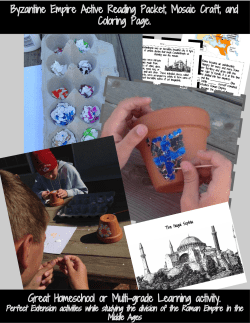 Byzantine Empire Active Reading Packet, Mosaic Craft