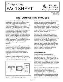 The Composting Process - BC Ministry of Agriculture