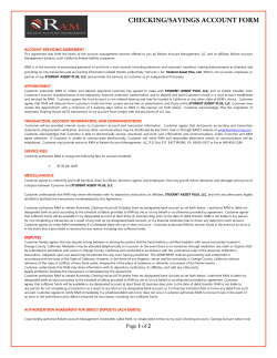 ACH Form Only - Student Assist Plus