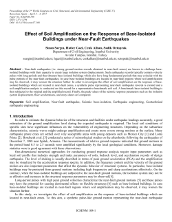 Effect of soil amplification on the response of base