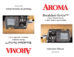 ABT-203 Instruction Manual - 3-in-1 Toaster Oven