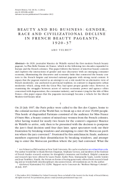 Beauty and Big Business: gender, race and