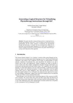 Generating a Logical Structure for Virtualizing Physiotherapy