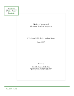 Business Impacts of Charlotte Congestion