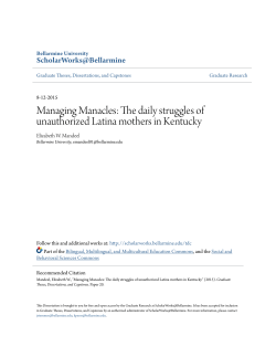 Managing Manacles - ScholarWorks@Bellarmine