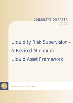 Liquidity Risk Supervision - A Revised Minimum Liquid Asset