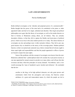 law and sovereignty