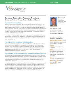 ConceptuaMath: Common Core with a Focus on Fractions