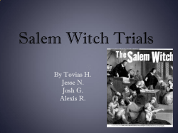 Salem Witch Trials