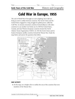 Cold War in Europe, 1955