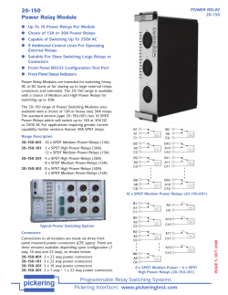 Pickering 20-150 Datasheet