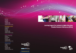 Learning Support Leaflet