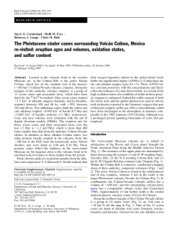 The Pleistocene-Holocene cinder cones surrounding