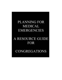 planning for medical emergencies a resource