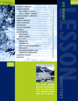 Ice Flows - MESSENGER Education