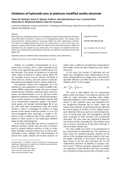 Oxidation of hydroxide ions at platinum-modified zeolite