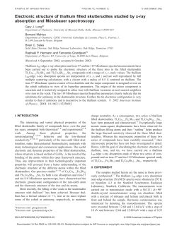 Electronic structure of thallium filled skutterudites - ORBi