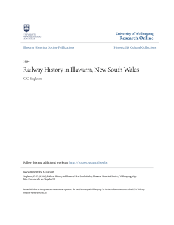 Railway History in Illawarra, New South Wales