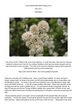 May 2017 Forecast - Weather Without Technology