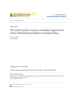 The radical-polar crossover annulation approach to chiral