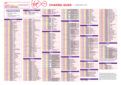 channel guide - My Virgin Media