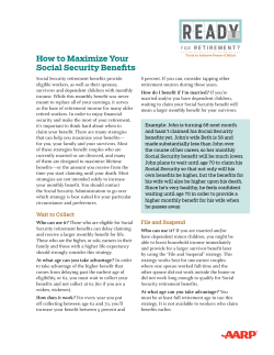 How to Maximize Your Social Security Benefits