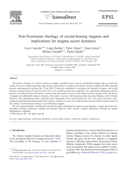 Non-Newtonian rheology of crystal