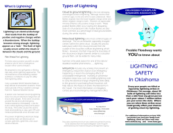 LIGHTNING SAFETY In Oklahoma